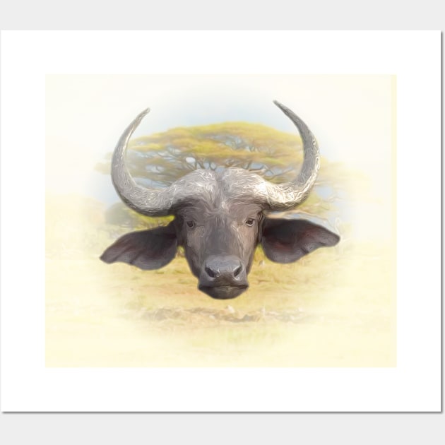 African buffalo Wall Art by Guardi